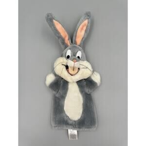 Vintage 1990 BUGS BUNNY Hand Puppet Plush 50th Birthday Collection